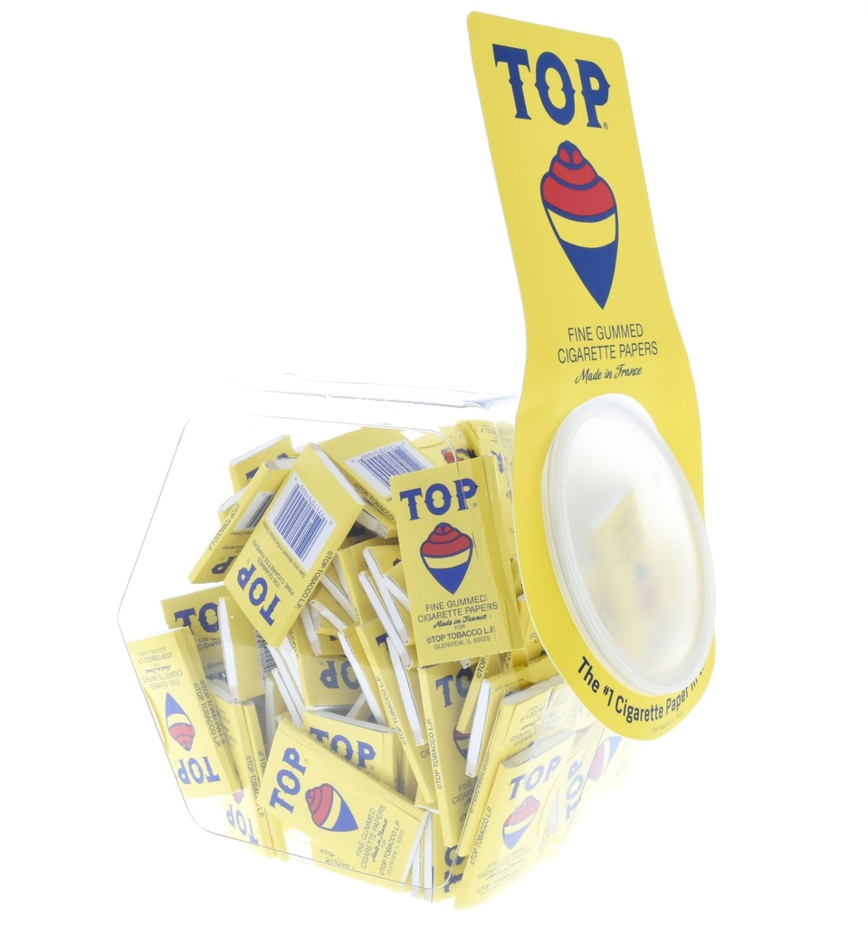 TOP – ROLLING PAPERS – CIGARETTE PAPER – 72CT BOWL – [MSRP: $3.50 EACH]