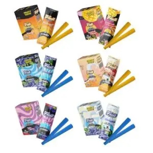 FRUIT – PRE-ROLLED CONES – KING SIZE – ASSORTED FLAVORS – 2PK – 10CT DSPL – [MSRP: $4 EACH]