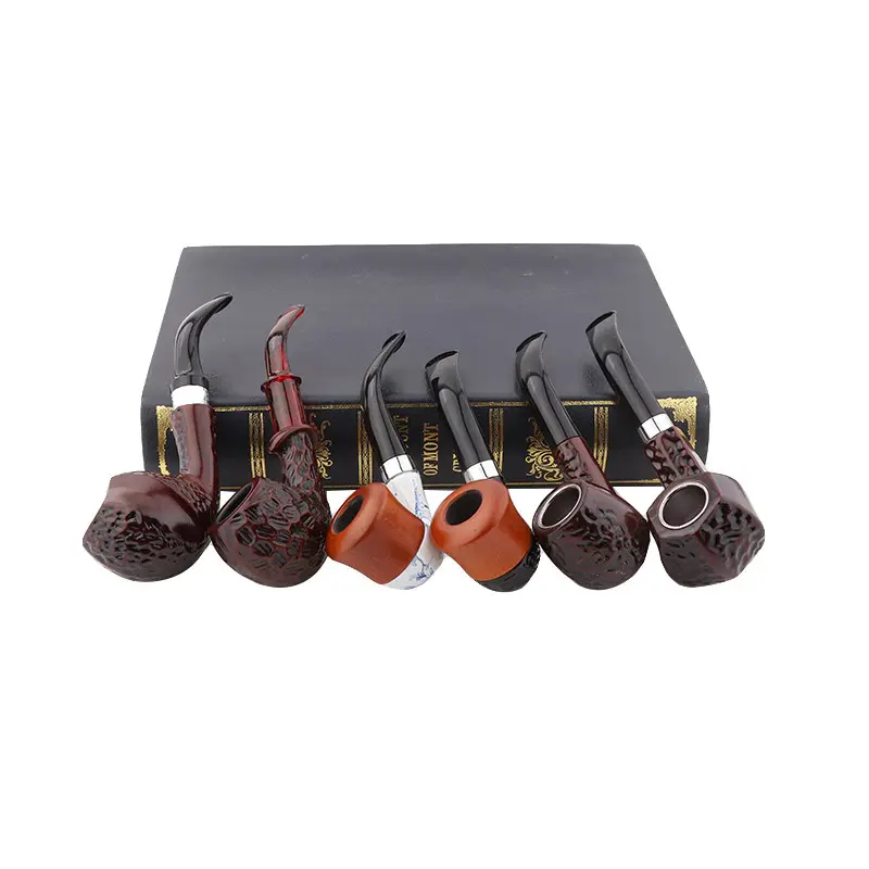 ARTISAN – WOOD PIPES – HANDCRAFTED TOBACCO PIPE – 6CT DISPLAY – A232 – [MSRP: $19 EACH]