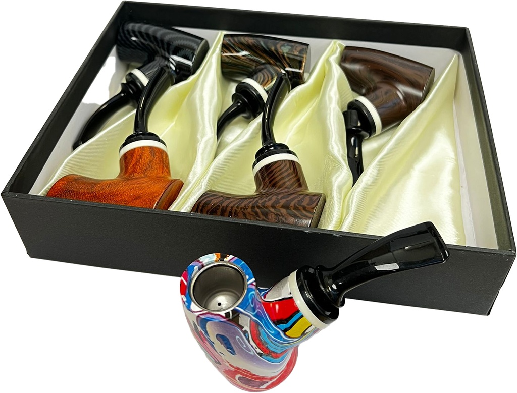 ARTISAN – WOOD PIPES – XXL TOBACCO PIPE – 6CT DISPLAY – A236 – [MSRP: $19 EACH]