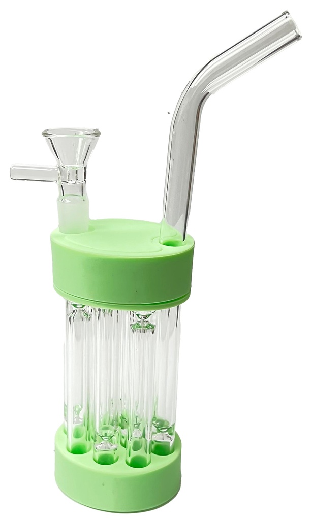 OG PIPE – GLASS WATER PIPE – SILICONE BASE PROTECTION – PORTABLE DESIGN – 1CT – GB1101 – [MSRP: $13.50]
