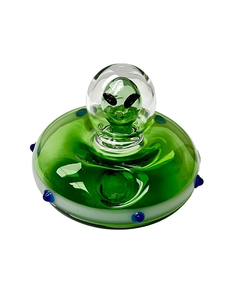 UFO SHAPE – GLASS HAND PIPE – 4-INCH – 1CT – GB1113 – [MSRP: $19]