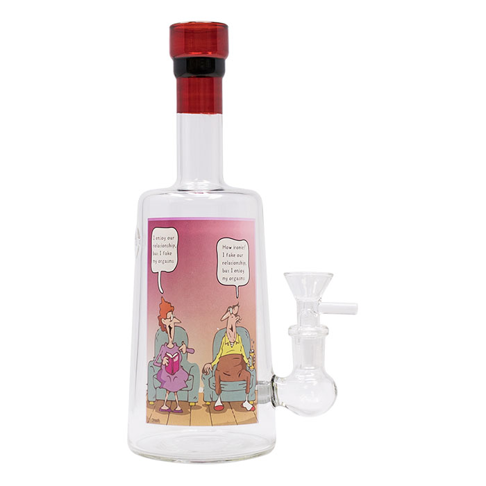 CLASSIC COMIC – GLASS WATER PIPE – 200G – FUN & FUNCTIONAL DESIGN – 1CT – GB1107 – [MSRP: $34]