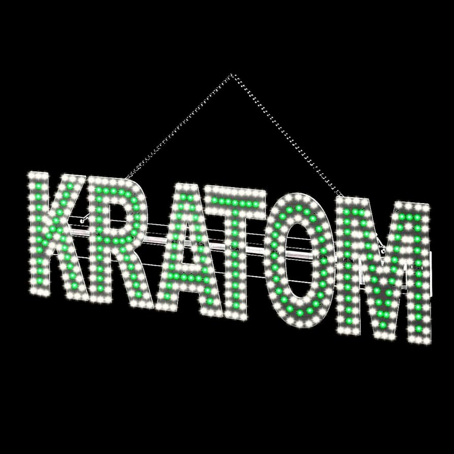 LED SIGN – "KRATOM" – WHITE & GREEN – 8×30×1.2 – LED SIGN & OUTDOOR DISPLAY – 1CT – EP-KRAS5MIX-3S – [MSRP: $STORE USE]