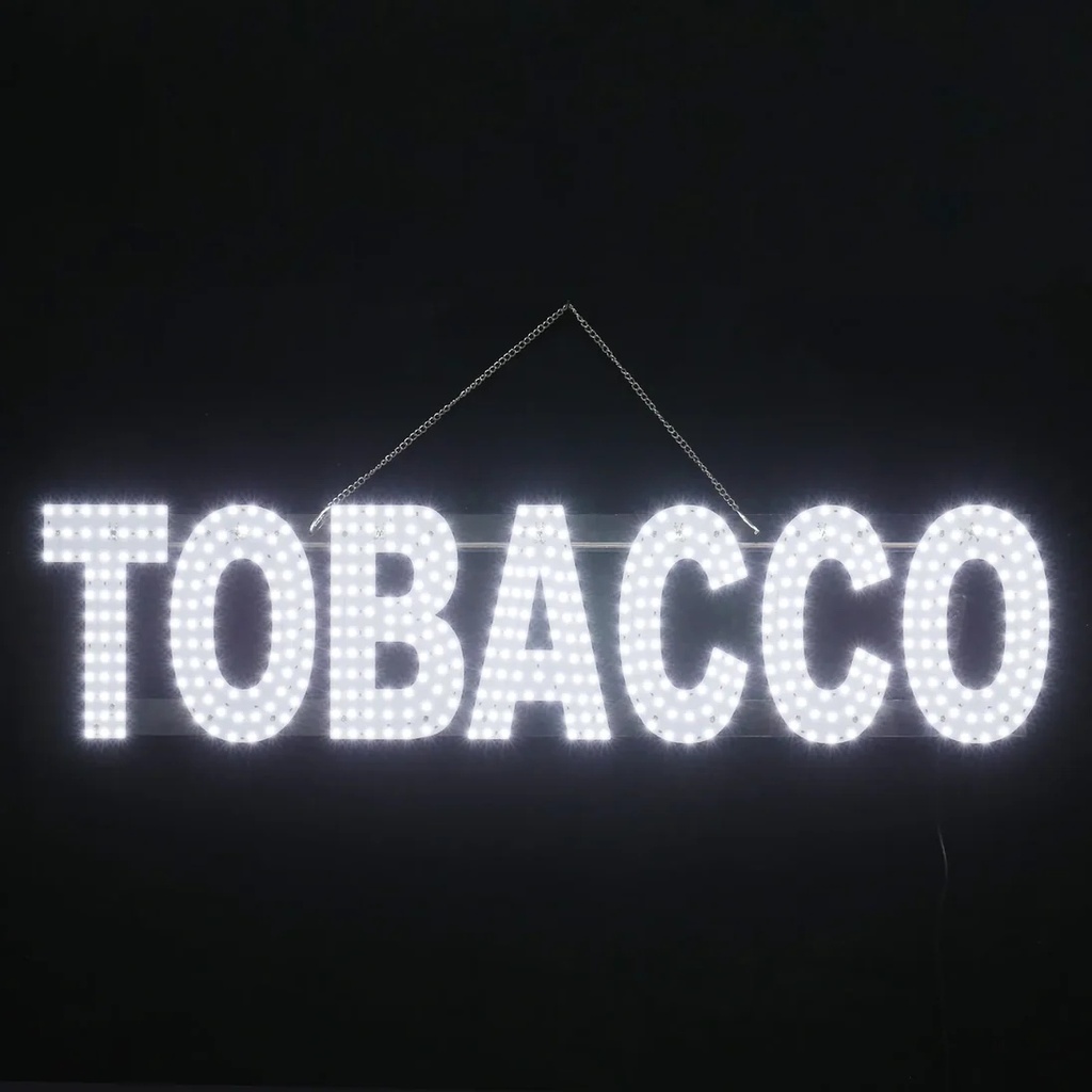 LED SIGN – "TOBACCO" – 9×38×1.2 – WHITE & BLUE – LED SIGN & OUTDOOR DISPLAY – 1CT – EP-TOBS5MIX-B3S – [MSRP: $STORE USE]
