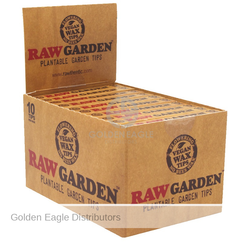 RAW – TIPS & FILTERS – GARDEN PLANTABLE TIPS – 10 TIPS PER PACK – 20CT DSPL – [MSRP: $5.50 EACH]