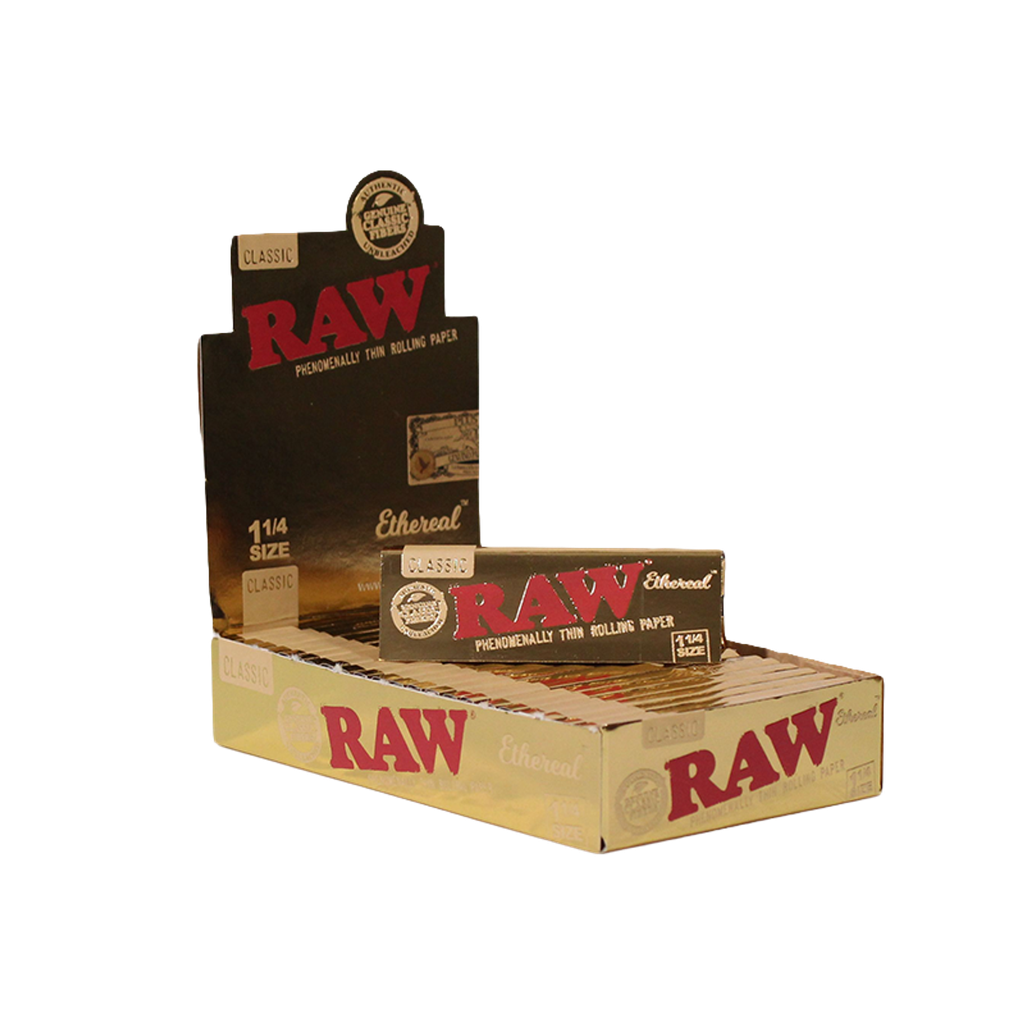 RAW – ROLLING PAPERS – CLASSIC ETHEREAL – 1 1/4 – 24CT DSPL – [MSRP: $4 EACH]
