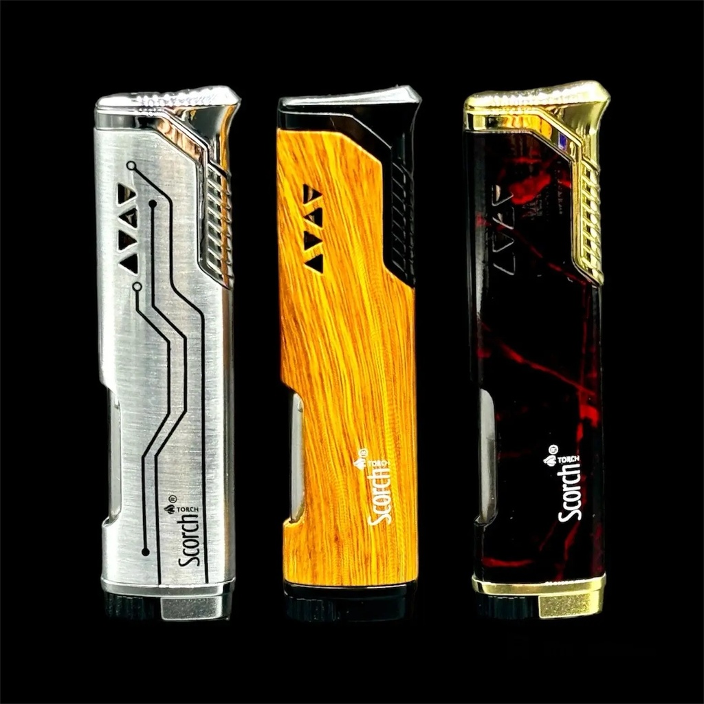 SCORCH – TORCH LIGHTERS – SLIM POCKET JET FLAME – 12CT DISPLAY – 61766-SLIM - 110386 – [MSRP: $16.50 EACH]