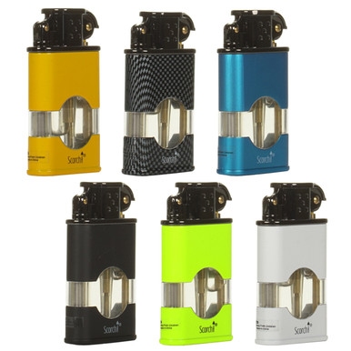 SCORCH – TORCH LIGHTERS – RETRO FLINT IGNITER – 12CT DISPLAY – 61710-SCORCH - 110397 – [MSRP: $16.50 EACH]