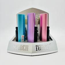 SCORCH – TORCH LIGHTERS – SLIM TWO-TONE SATIN FINISH – 4” – 9CT DISPLAY – 61692-SCORCH - 110413 – [MSRP: $15 EACH]