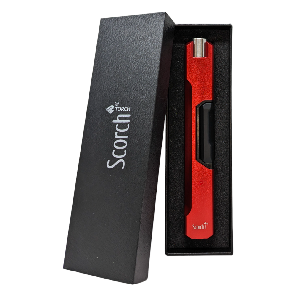 SCORCH – TORCH LIGHTERS – X-SERIES SABER – RED – 6CT DISPLAY – 51502-RED-SCORCH - 110429 – [MSRP: $6.50 EACH]