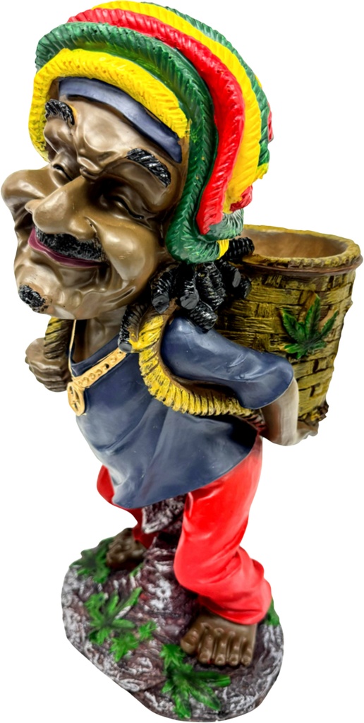 JUMBO RASTA – ASHTRAY – HOLDING BASKET – 17.5 INCH – 1CT – [MSRP: $87.50]