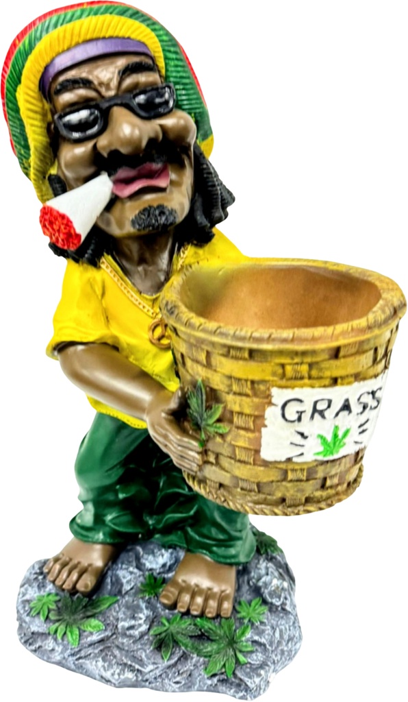 JUMBO RASTA – ASHTRAY – GRASS BASKET – 17.5 INCH – 1CT – [MSRP: $87.50]