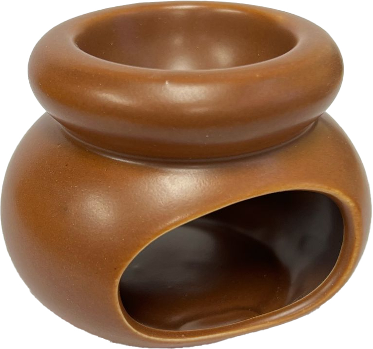 INCENSE OIL BURNER – ACCESSORIES – CERAMIC – 2.6 INCH – ASSORTED COLORS – 1CT – [MSRP: $5.50]