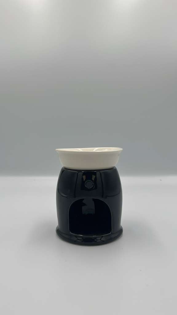 INCENSE OIL BURNER – ACCESSORIES – 4 INCH – CERAMIC WITH TEARDROP CUTOUTS – ASSORTED COLORS – 1CT – [MSRP: $8.50]
