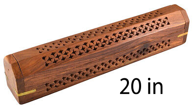 WOODEN INCENSE HOLDER BURNER – ACCESSORIES – 11-20 INCH – SATYA – ASSORTED STYLES – 1CT – [MSRP: $17.50-$25]