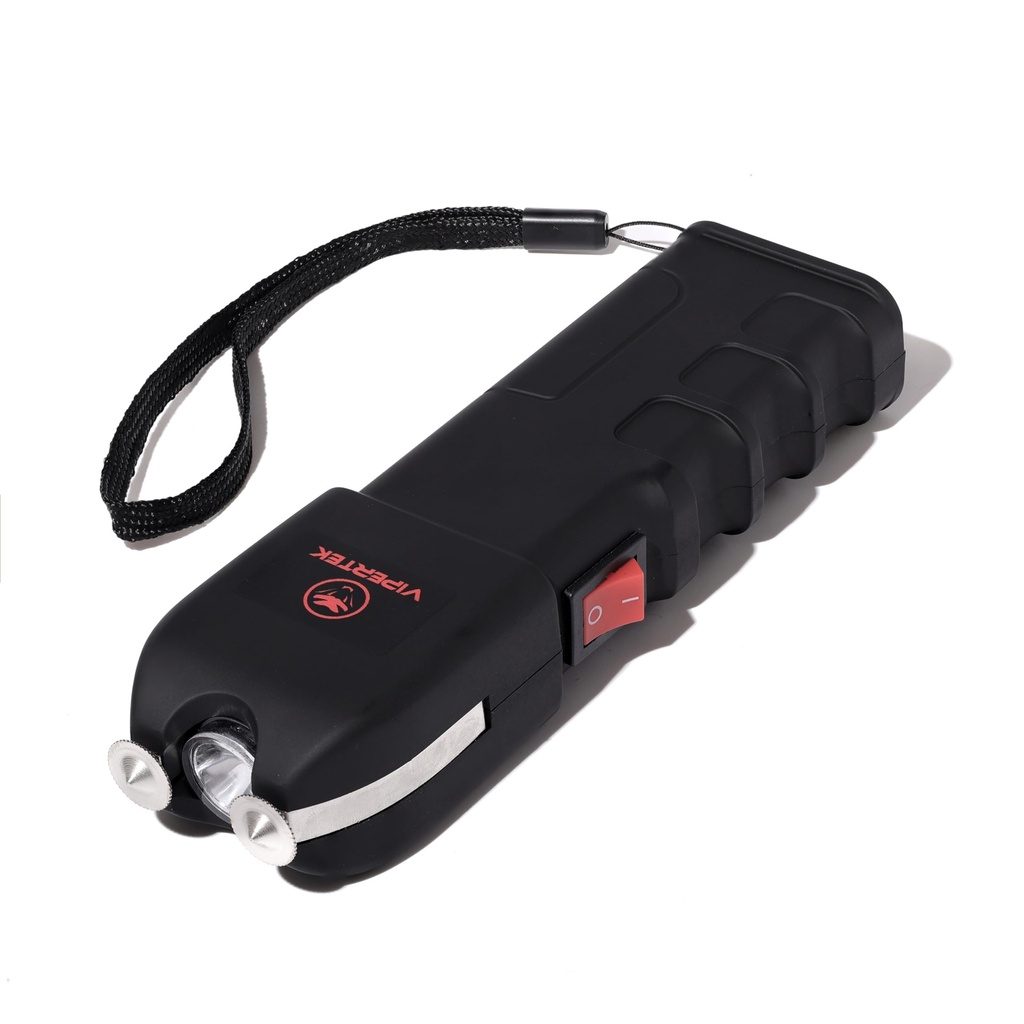 SNAKE EYE – HEAVY DUTY RECHARGEABLE STUN GUN – WITH LED LIGHT – KNIVES & SELF DEFENSE – 1CT – SNAKE - 112799 – [MSRP: $26.50]