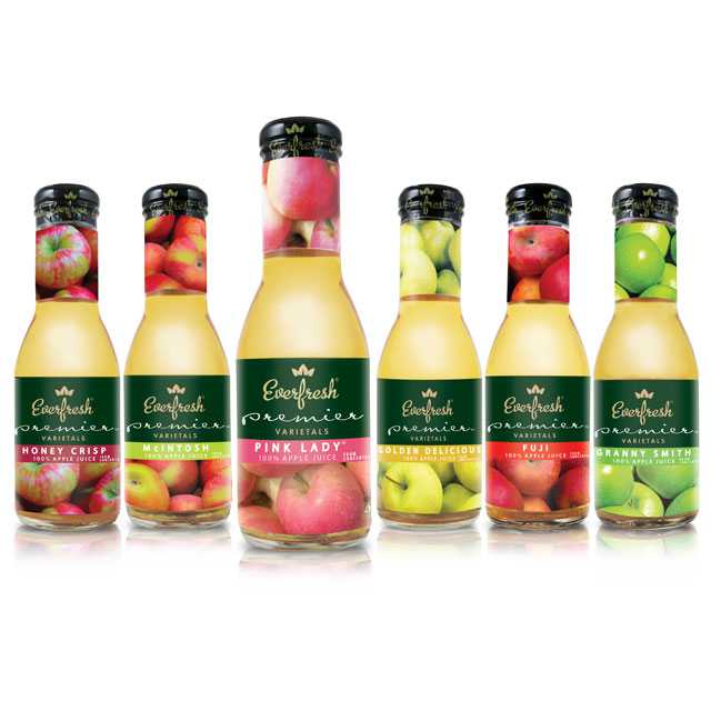 EVERFRESH – PREMIER VARIETALS JUICE ASSORTED – FOOD & BEVERAGES / SOFT DRINKS – 12OZ – 12CT CASE – [MSRP: $3.50 EACH]