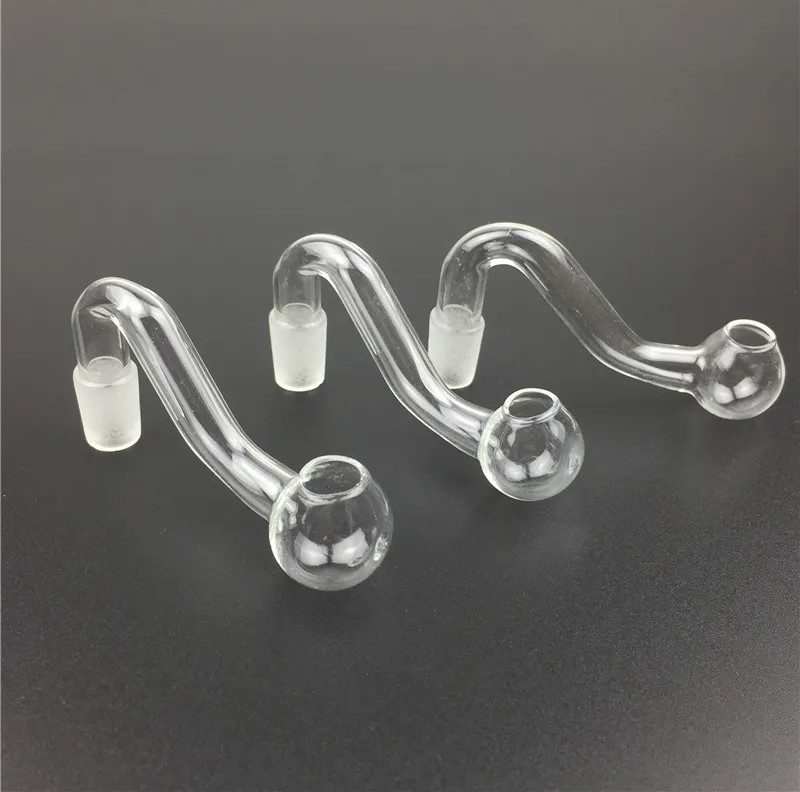 GLASS – OIL BURNER – GLASS ACCESSORIES – BUBBLE STYLE – 10MM MALE – 90° ANGLE – 1CT – OBB90-10MM-M – [MSRP: $2.50]