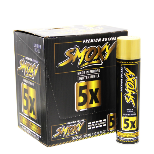 SMOXY – BUTANE – 5X REFINED LIGHTER REFILL – 300ML – 12CT DISPLAY – [MSRP: $3.50 EACH]
