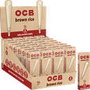 OCB – PRE-ROLLED CONES – BROWN RICE UNBLEACHED – MINI – 10PK – 32CT DSPL – [MSRP: $3.50 EACH]