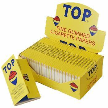 TOP – ROLLING PAPERS – FINE GUMMED – 100 LEAVES – 24CT DSPL – [MSRP: $3.50 EACH]