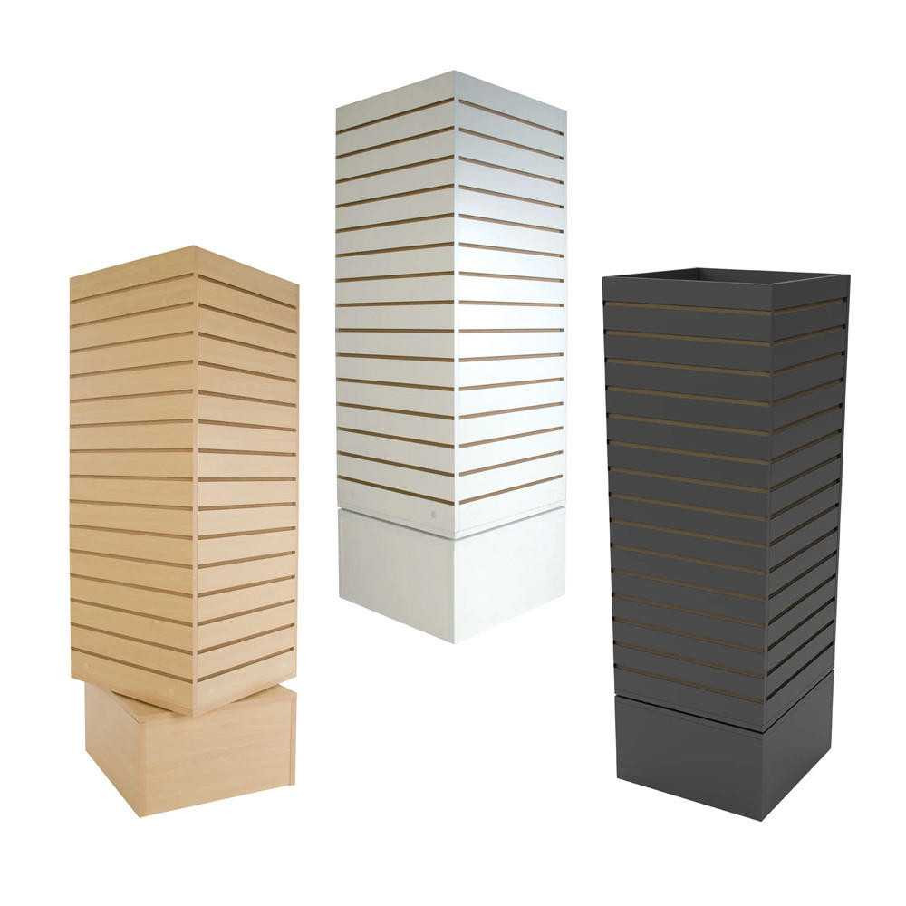 ROTATING TOWER DISPLAY STAND – 14 SLOTS – LOCKABLE – BLK – STORE DISPLAY FIXTURE & RACKS – 1CT – ROT-14S-BLK – [MSRP: $STORE USE]
