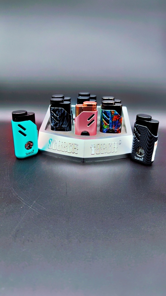SCORCH – TORCH LIGHTERS – HEAVY DUTY SINGLE JET FLAME – 9CT DISPLAY – 61783 - 113679 – [MSRP: $14 EACH]