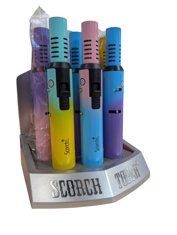 SCORCH – TORCH LIGHTERS – PENCIL JET FLAME WITH OMBRE FINISH – 9CT DISPLAY – 61803 - 113688 – [MSRP: $22 EACH]