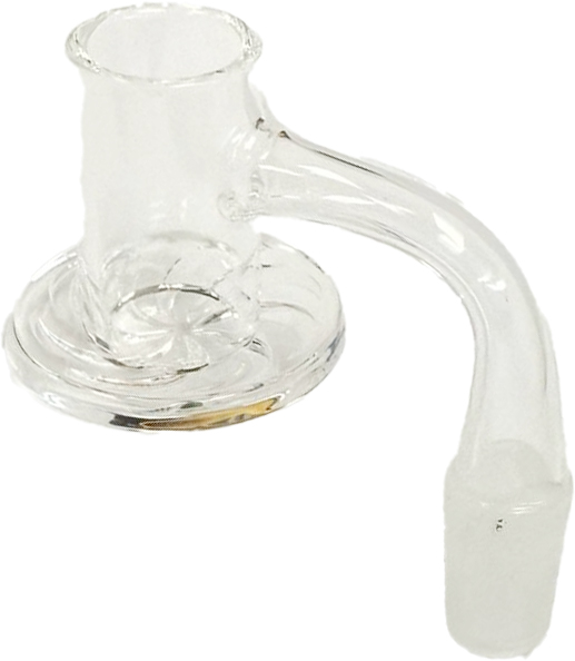 TOKES BUDDY – QUARTZ BANGER – GLASS ACCESSORIES – LOW PROFILE TERP SLURPER – CYCLONE BASE – 14MM MALE – 90° – 1CT – GB1176 – [MSRP: $10]