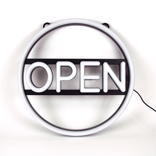 LED SIGN – "OPEN" – ROUND RGB W/ REMOTE – 15.7" – LED SIGN & OUTDOOR DISPLAY – 1CT – OPNCR – [MSRP: $STORE USE]