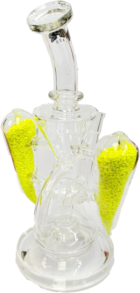 TRIPZ GLASS – GLOW IN THE DARK – GLASS WATER PIPE – 10 INCH – 540G – 1CT – GB1145 – [MSRP: $72.50]
