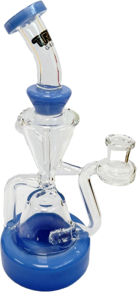 TRIPZ GLASS – MINI RECYCLER – GLASS WATER PIPE – 9 INCH – 251G – 1CT – GB1147 – [MSRP: $72.50]