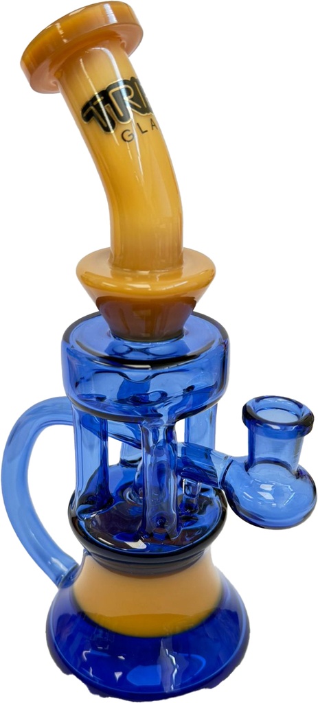 TRIPZ GLASS – DUAL CHAMBER RECYCLER – GLASS WATER PIPE – 10 INCH – 400G – 1CT – GB1148 – [MSRP: $87.50]