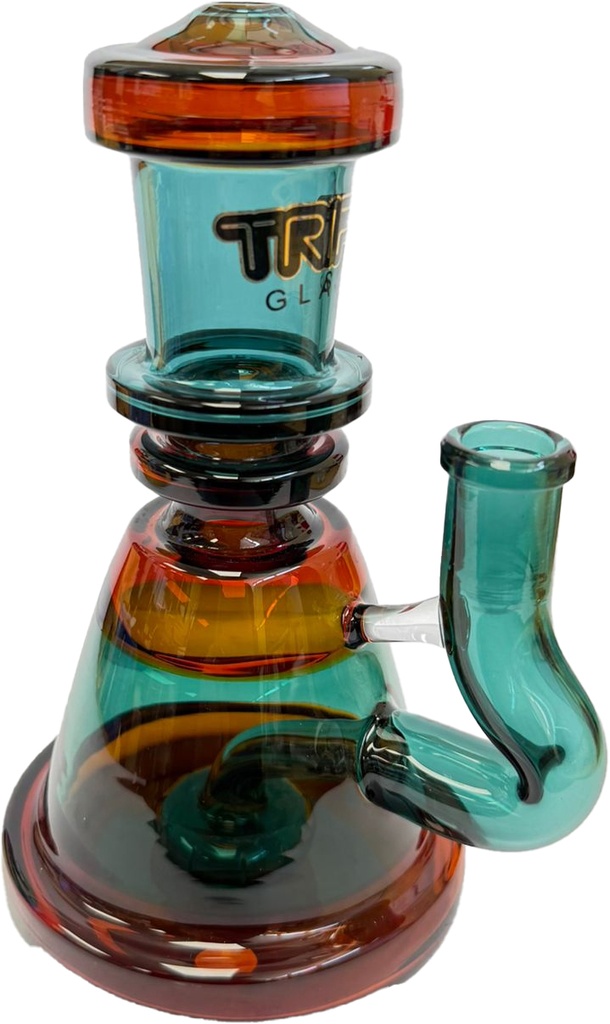 TRIPZ GLASS – STRAIGHT NECK – GLASS WATER PIPE – 7.9 INCH – 380G – 1CT – GB1154 – [MSRP: $62.50]
