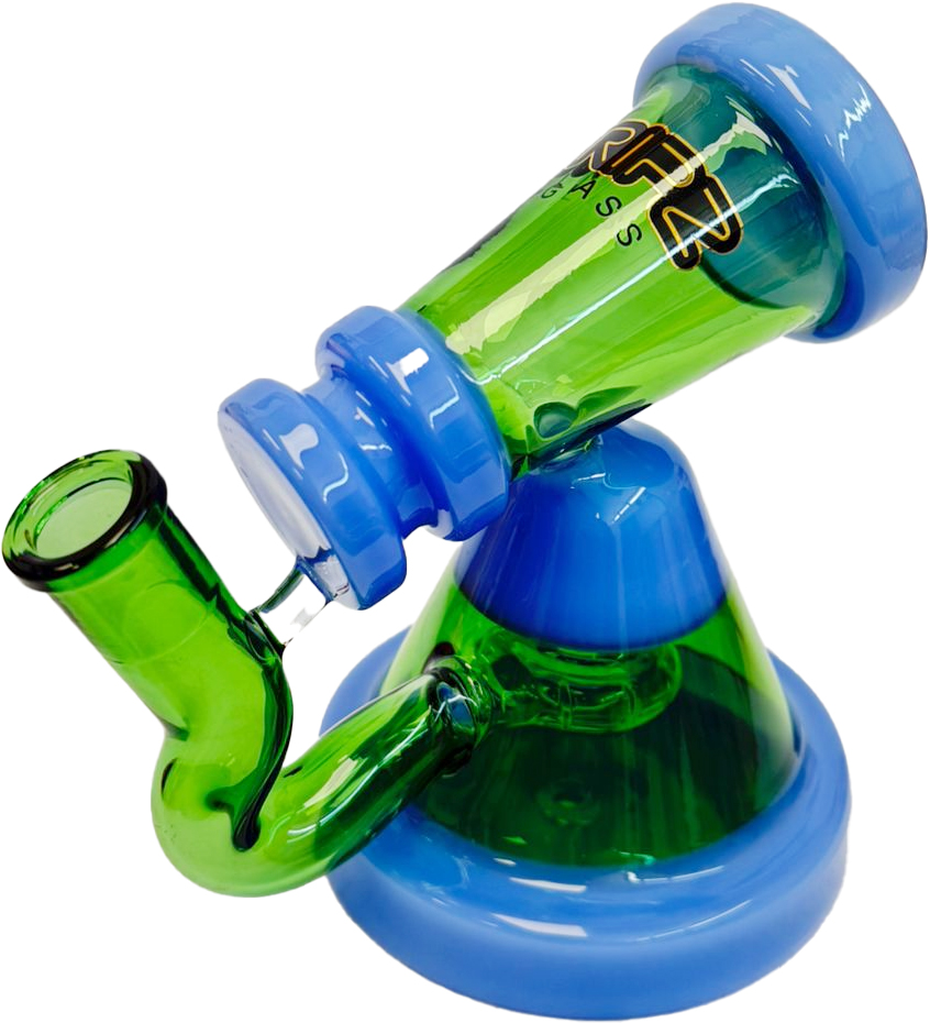 TRIPZ GLASS – BENT NECK BEAKER – GLASS WATER PIPE – 6.3 INCH – 281G – 1CT – GB1155 – [MSRP: $62.50]