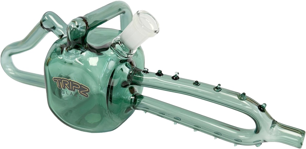 TRIPZ GLASS – CHAINSAW STYLE – GLASS WATER PIPE – 9.84 INCH – 190G – 1CT – GB1166 – [MSRP: $62.50]