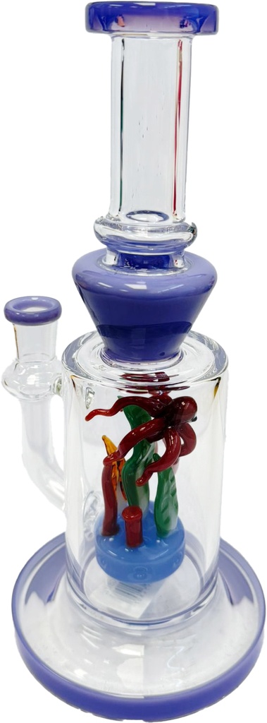 TRIPZ GLASS – UNDER THE SEA OCT – GLASS WATER PIPE – 8 INCH – 600G – 1CT – GB1125 – [MSRP: $72.50]