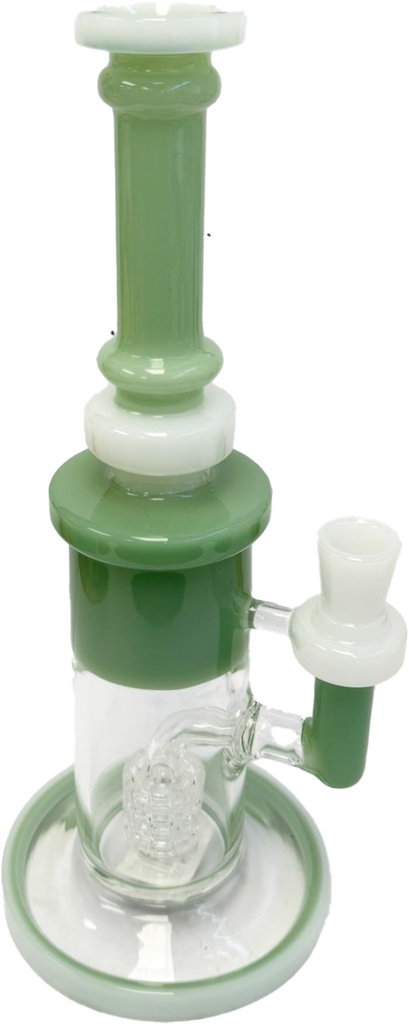 MULTICOLOR STRAIGHT TUBE – GLASS WATER PIPE – MATRIX PERC – 11-INCH – 460G – 1CT – GB1126 – [MSRP: $62.50]