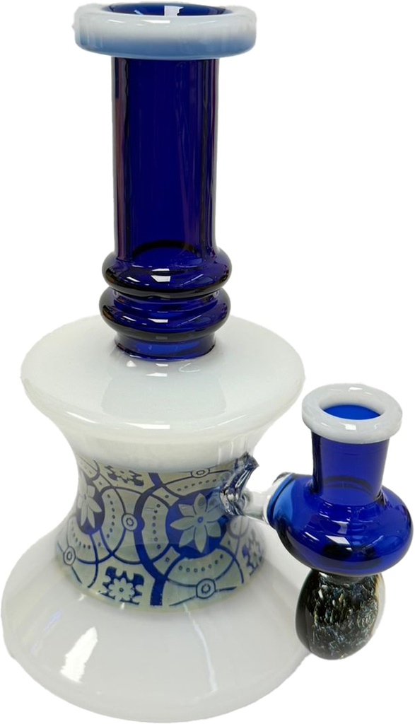 PATTERNED BASE – GLASS WATER PIPE – MINI – 6-INCH – 310G – 1CT – GB1130 – [MSRP: $55]