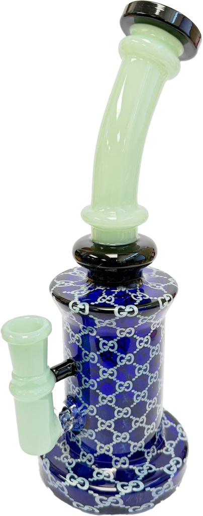 HEX PATTERN STRAIGHT – GLASS WATER PIPE – 12-INCH – 310G – 1CT – GB1134 – [MSRP: $62.50]