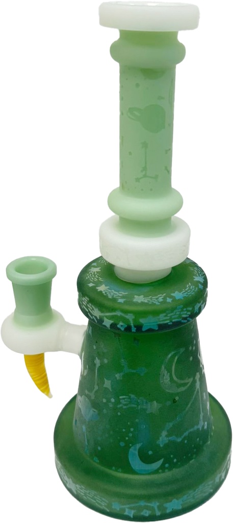 TOPAZ SAPPHIRE SHARP – GLASS WATER PIPE – 290G – 1CT – GB1137 – [MSRP: $62.50]