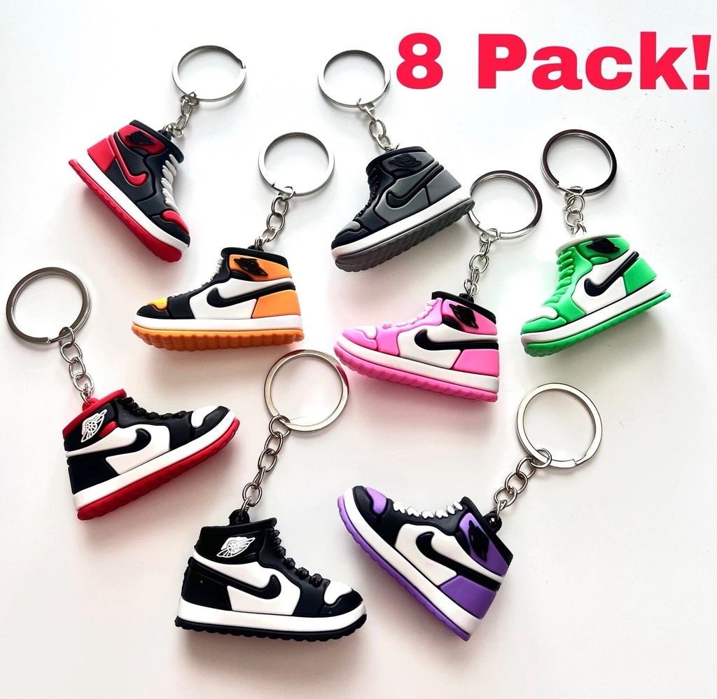 SHOE KEYCHAINS SNEAKER PARTY FAVORS 1CS BULK FOR SNEAKER THEMED PARTIES 2CT [MSRP: $6.99]