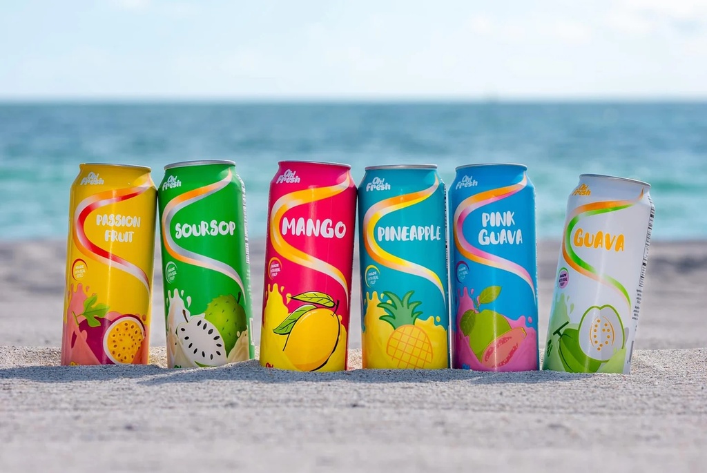 OH FRESH – JUICE CANS ASSORTED – FOOD & BEVERAGES / SOFT DRINKS – 500ML – 12CT CASE – [MSRP: $3.50 EACH]
