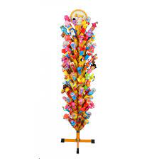 ASSORTED CANDY TOYS FOR KIDS WITH METAL STAND – CANDY & SNACKS – 96CT DISPLAY – [MSRP: $4.50 EACH]