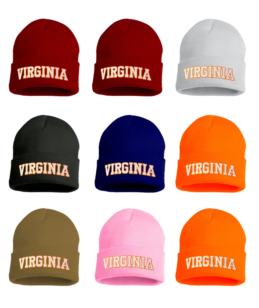 TRIPZ – APPAREL – VIRGINIA KNIT BEANIE ONE SIZE FITS MOST – ASSORTED COLORS – 10CT – BNE-VA-10PK – [MSRP: $10 EACH]