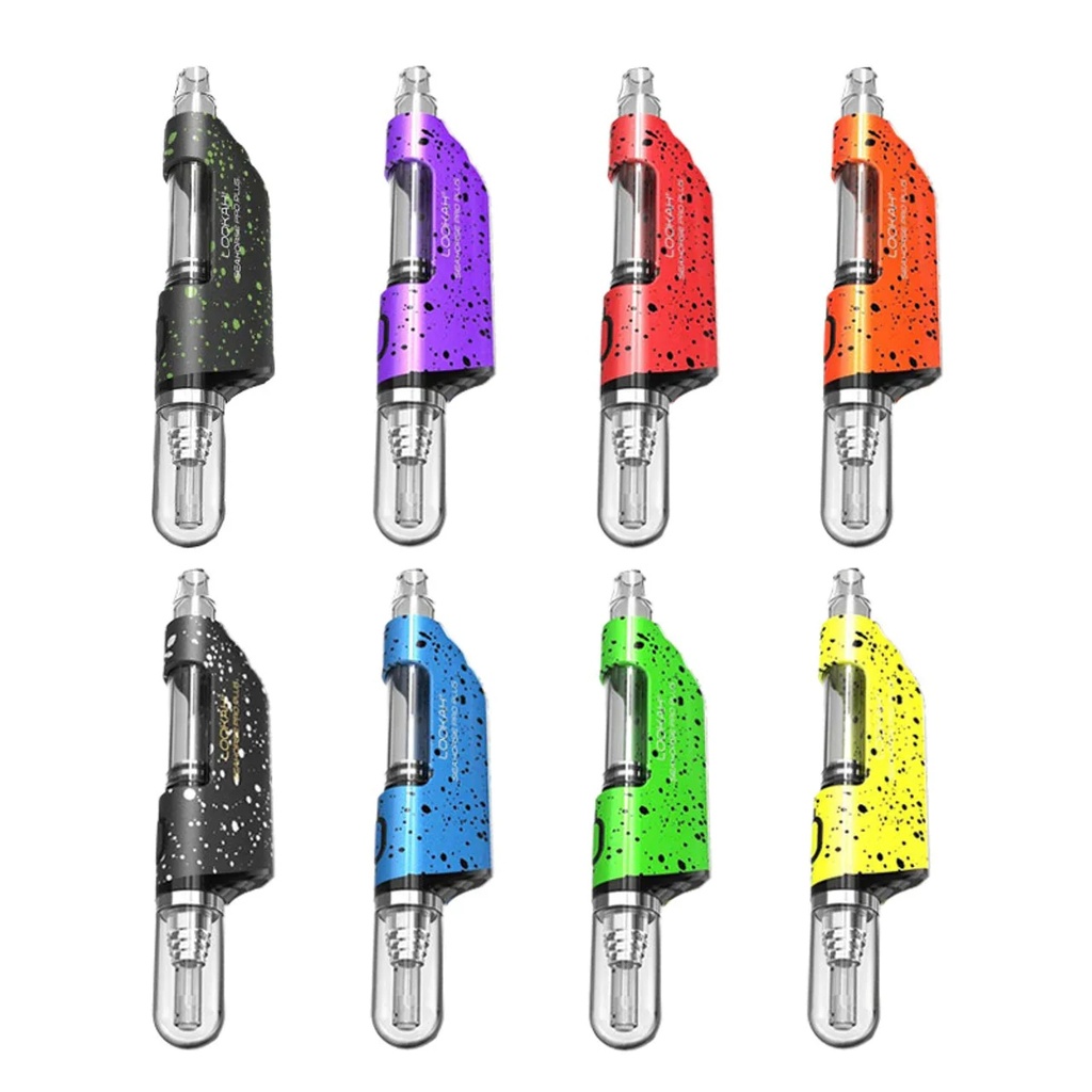 LOOKAH - SEAHORSE PRO PLUS SPATTER EDITION – WAX VAPORIZER – 650MAH – ASSORTED COLORS – 1CT – LOOKAH-114683 – [MSRP: $67.50]