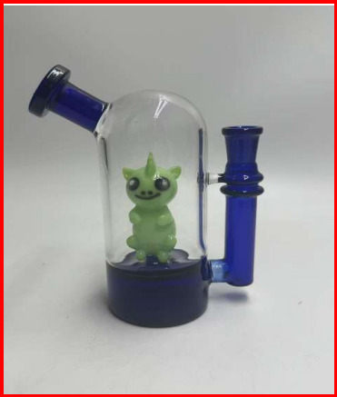 ALIEN FIGURE – GLASS WATER PIPE – 8-INCH – 200G – 1CT – GB1138 – [MSRP: $41]