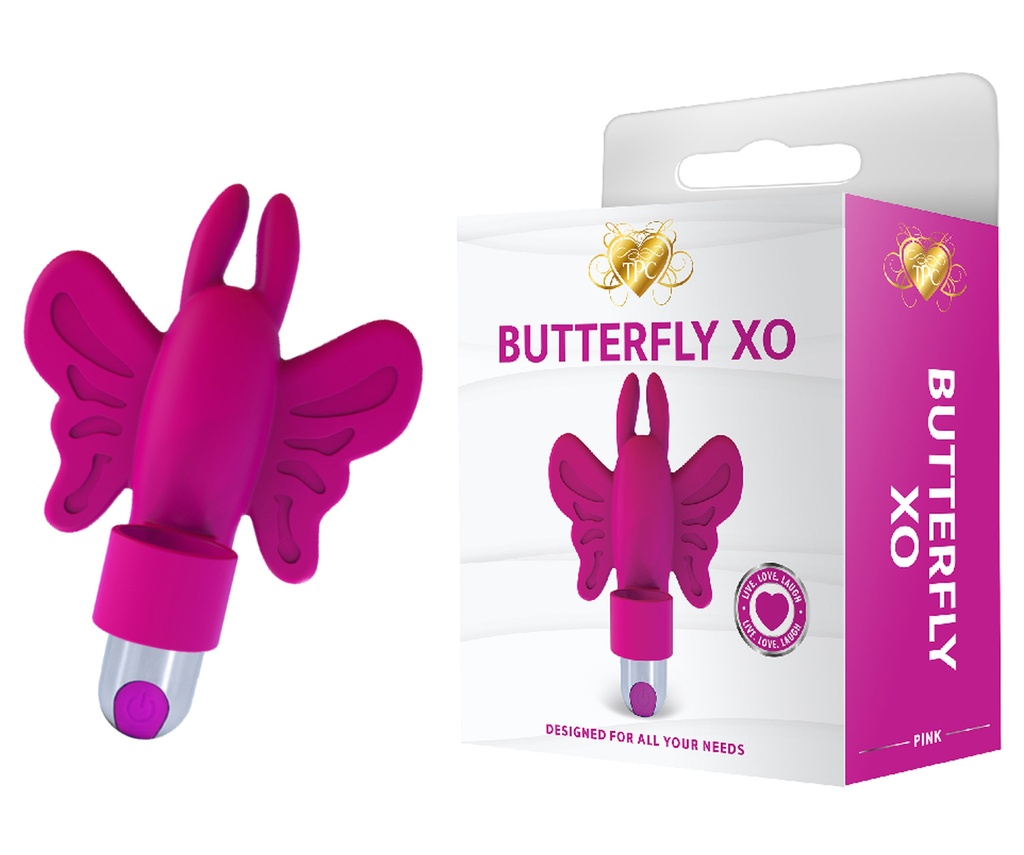 BUTTERFLY XO MINI FINGER VIBE – ADULT TOYS – FEMALE – 1CT – TPCW1005 – [MSRP: $28.50]