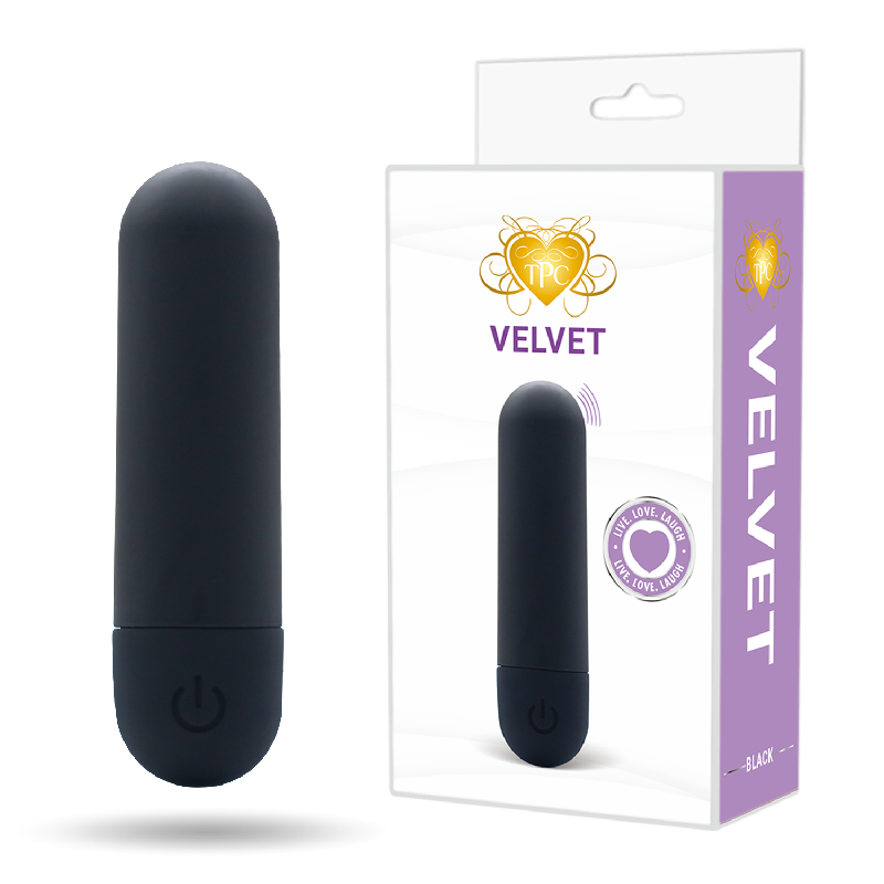 VELVET ULTRA BULLET – ADULT TOYS – BLACK – FEMALE – 1CT – TPCW1008B – [MSRP: $34]